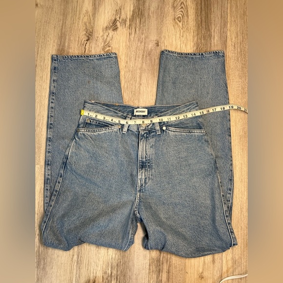 Weekday Women's Light Blue Jeans Size 27 - Picture 6 of 11